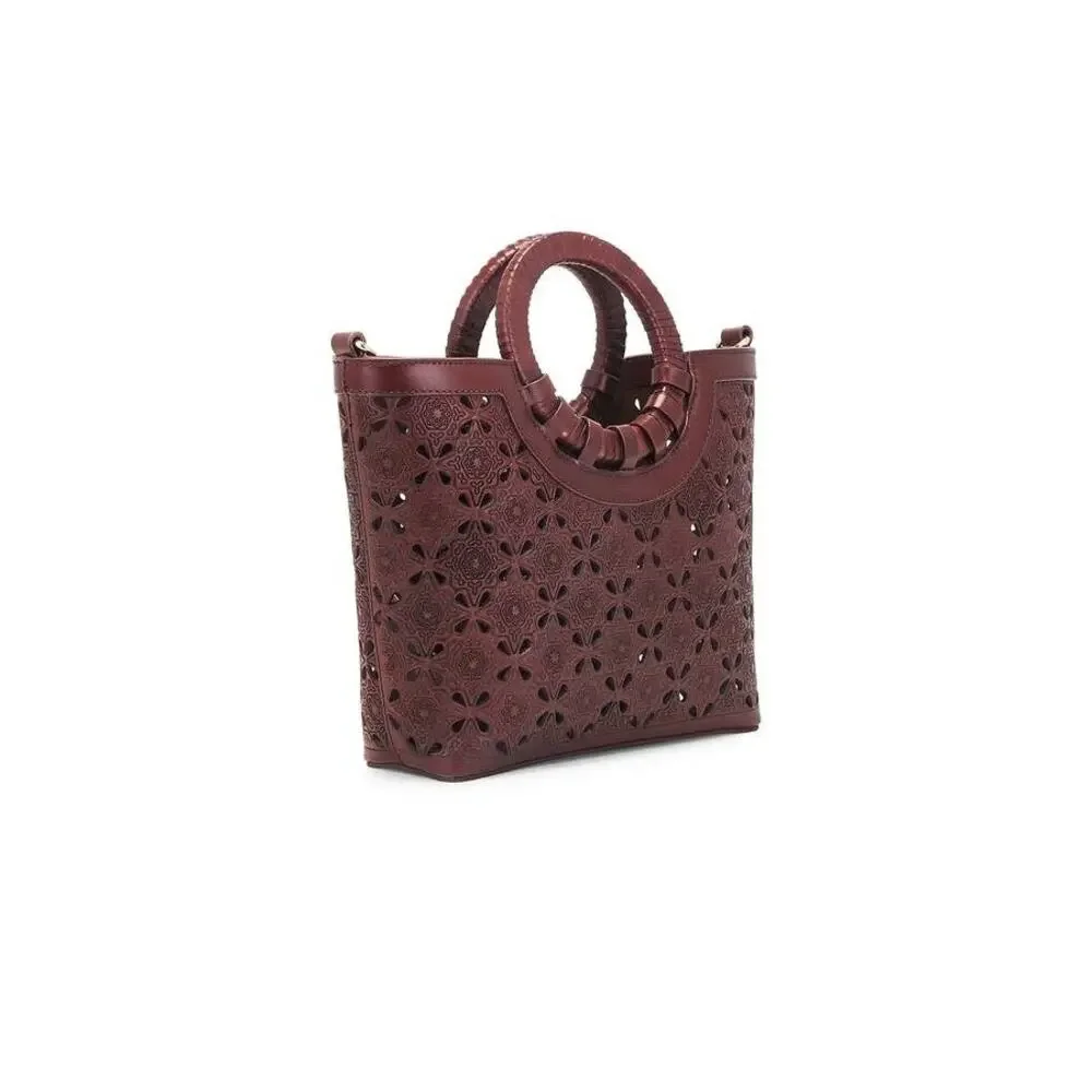 Cleobella Mercy Mini Tote Bag in Dark Brown NEW Quiet Luxury Boho Chic - Picture 3 of 4
